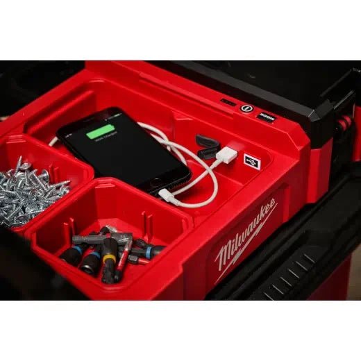 Milwaukee 2356 - 20 M12™ PACKOUT™ Flood Light w/ USB Charging - Lined Out Milwaukee 2356 - 20 M12™ PACKOUT™ Flood Light w/ USB ChargingWork Lights