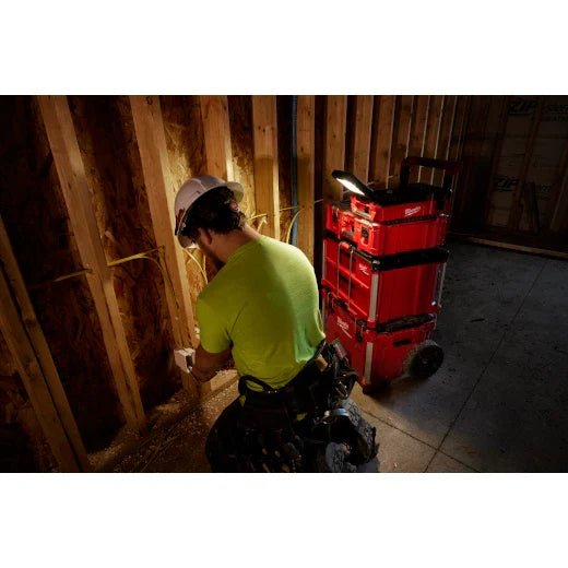 Milwaukee 2356 - 20 M12™ PACKOUT™ Flood Light w/ USB Charging - Lined Out Milwaukee 2356 - 20 M12™ PACKOUT™ Flood Light w/ USB ChargingWork Lights