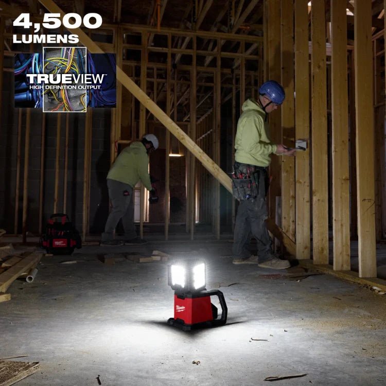 Milwaukee 2368 - 20 M18 Rover Dual Power Triple Panel Flood & Area Light - Lined Out Milwaukee 2368 - 20 M18 Rover Dual Power Triple Panel Flood & Area LightWork Lights