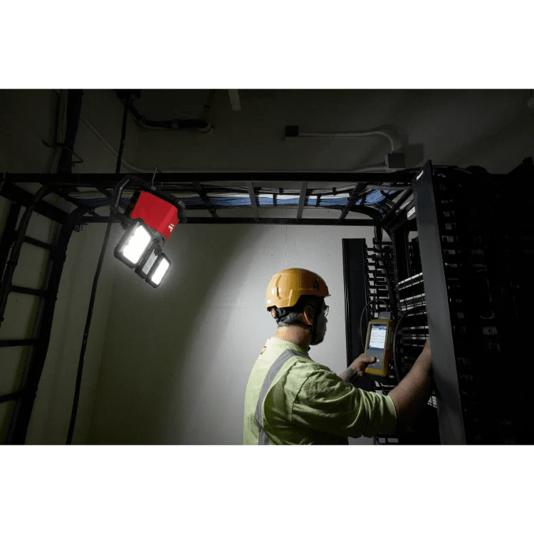Milwaukee 2368 - 20 M18 Rover Dual Power Triple Panel Flood & Area Light - Lined Out Milwaukee 2368 - 20 M18 Rover Dual Power Triple Panel Flood & Area LightWork Lights