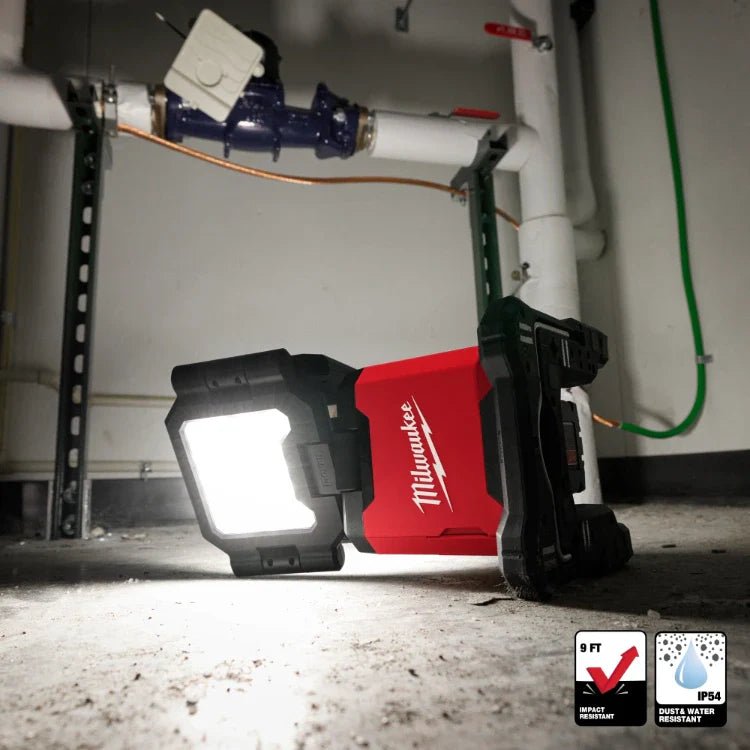 Milwaukee 2368 - 20 M18 Rover Dual Power Triple Panel Flood & Area Light - Lined Out Milwaukee 2368 - 20 M18 Rover Dual Power Triple Panel Flood & Area LightWork Lights
