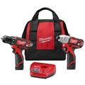 Milwaukee 2494 - 22 M12 Drill/Impact Combo Kit - Lined Out Milwaukee 2494 - 22 M12 Drill/Impact Combo KitPower Tool Combo Sets