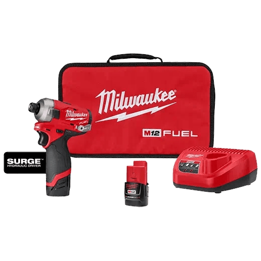 Milwaukee 2551 - 22 M12 FUEL™ SURGE™ 1/4" Hex Hydraulic Driver Kit - Lined Out Milwaukee 2551 - 22 M12 FUEL™ SURGE™ 1/4" Hex Hydraulic Driver KitImpact Wrenches & Drivers