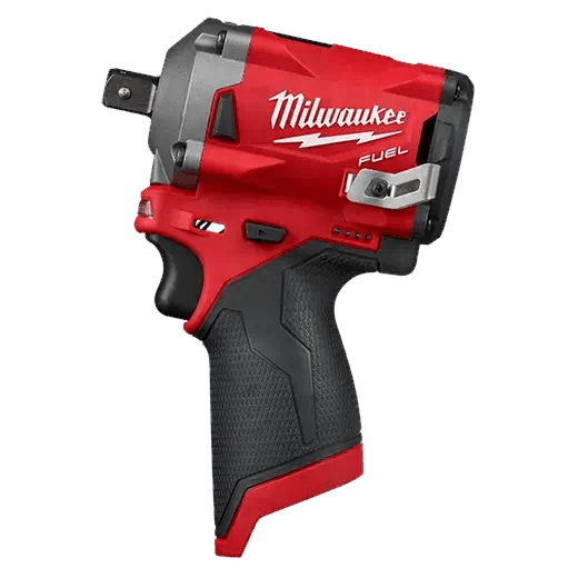 Milwaukee 2555P - 20 M12 FUEL™ 1/2” Stubby Impact Wrench w/ Pin Detent - Lined Out Milwaukee 2555P - 20 M12 FUEL™ 1/2” Stubby Impact Wrench w/ Pin DetentImpact Wrenches & Drivers