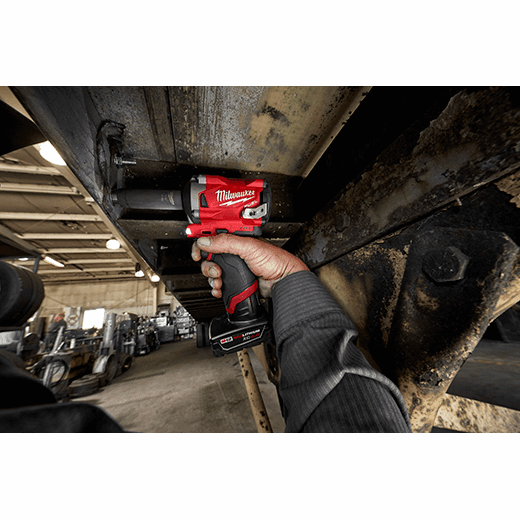 Milwaukee 2555P - 20 M12 FUEL™ 1/2” Stubby Impact Wrench w/ Pin Detent - Lined Out Milwaukee 2555P - 20 M12 FUEL™ 1/2” Stubby Impact Wrench w/ Pin DetentImpact Wrenches & Drivers