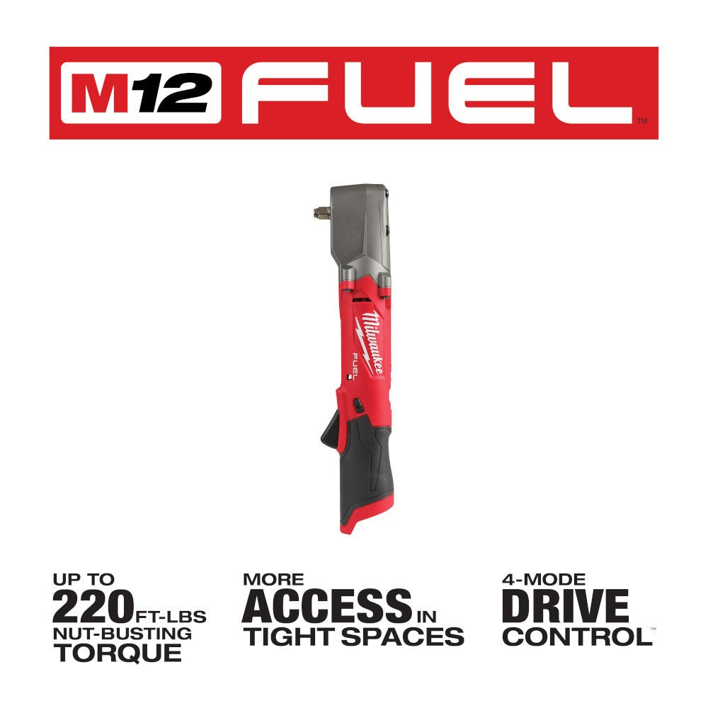 Milwaukee 2564 - 20 M12 FUEL™ 3/8" Right Angle Impact Wrench (Tool Only) - Lined Out Milwaukee 2564 - 20 M12 FUEL™ 3/8" Right Angle Impact Wrench (Tool Only)Impact Wrenches & Drivers