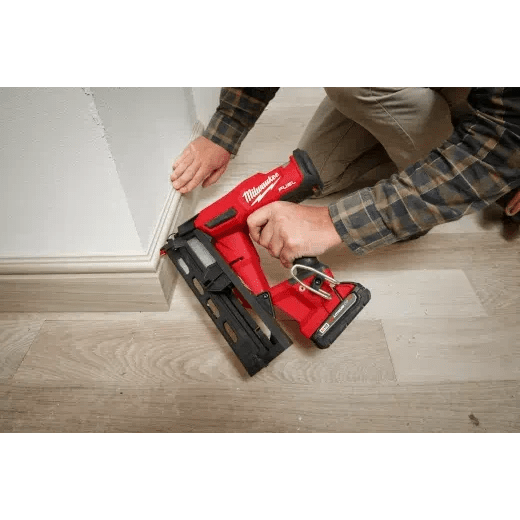 Milwaukee 2841 - 20 M18 FUEL 16 Gauge Angled Finish Nailer (Tool Only) - Lined Out Milwaukee 2841 - 20 M18 FUEL 16 Gauge Angled Finish Nailer (Tool Only)Nailers & Staplers