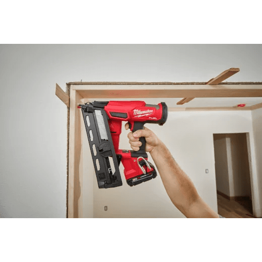 Milwaukee 2841 - 20 M18 FUEL 16 Gauge Angled Finish Nailer (Tool Only) - Lined Out Milwaukee 2841 - 20 M18 FUEL 16 Gauge Angled Finish Nailer (Tool Only)Nailers & Staplers