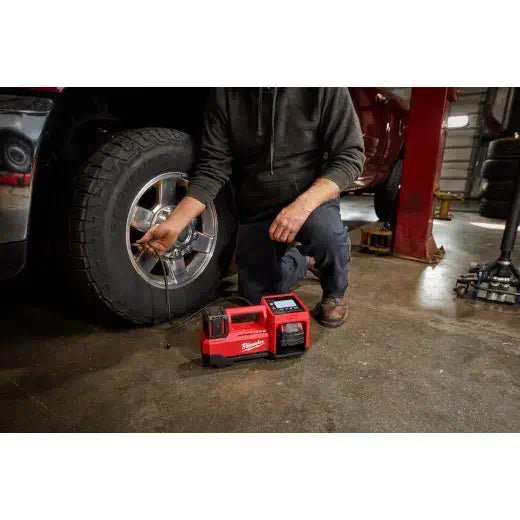 Milwaukee 2848 - 20 M18™ 18V Cordless Tire Inflator (Tool Only) - Lined Out Milwaukee 2848 - 20 M18™ 18V Cordless Tire Inflator (Tool Only)Compressors