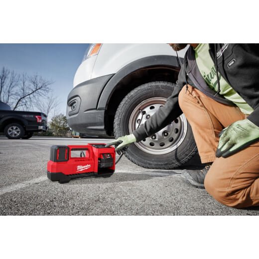Milwaukee 2848 - 20 M18™ 18V Cordless Tire Inflator (Tool Only) - Lined Out Milwaukee 2848 - 20 M18™ 18V Cordless Tire Inflator (Tool Only)Compressors