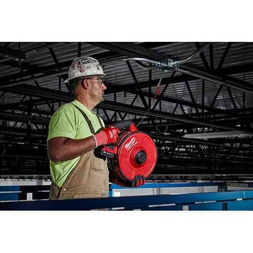 Milwaukee 2873 - 20 M18 FUEL™ ANGLER™ Pulling Fish Tape Powered Base (Tool Only) - Lined Out Milwaukee 2873 - 20 M18 FUEL™ ANGLER™ Pulling Fish Tape Powered Base (Tool Only)Power & Electrical Supplies