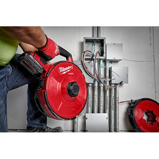 Milwaukee 2873 - 20 M18 FUEL™ ANGLER™ Pulling Fish Tape Powered Base (Tool Only) - Lined Out Milwaukee 2873 - 20 M18 FUEL™ ANGLER™ Pulling Fish Tape Powered Base (Tool Only)Power & Electrical Supplies
