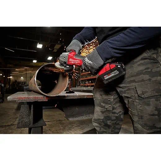 Milwaukee 2880 - 20 M18 FUEL™ 4 - 1/2" / 5" Braking Grinder Paddle Switch, No - Lock (Tool Only) - Lined Out Milwaukee 2880 - 20 M18 FUEL™ 4 - 1/2" / 5" Braking Grinder Paddle Switch, No - Lock (Tool Only)Grinders