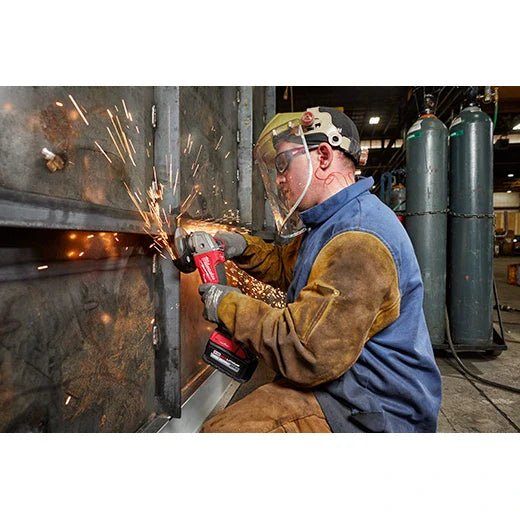 Milwaukee 2882 - 20 M18 FUEL™ 4 - 1/2" / 5" Braking Grinder w/ ONE - KEY™ Paddle Switch, No Lock (Tool Only) - Lined Out Milwaukee 2882 - 20 M18 FUEL™ 4 - 1/2" / 5" Braking Grinder w/ ONE - KEY™ Paddle Switch, No Lock (Tool Only)Grinders