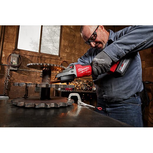 Milwaukee 2886 - 20 M18 FUEL™ 5" Flathead Braking Grinder, Paddle Switch No - Lock (Tool Only) - Lined Out Milwaukee 2886 - 20 M18 FUEL™ 5" Flathead Braking Grinder, Paddle Switch No - Lock (Tool Only)Grinders