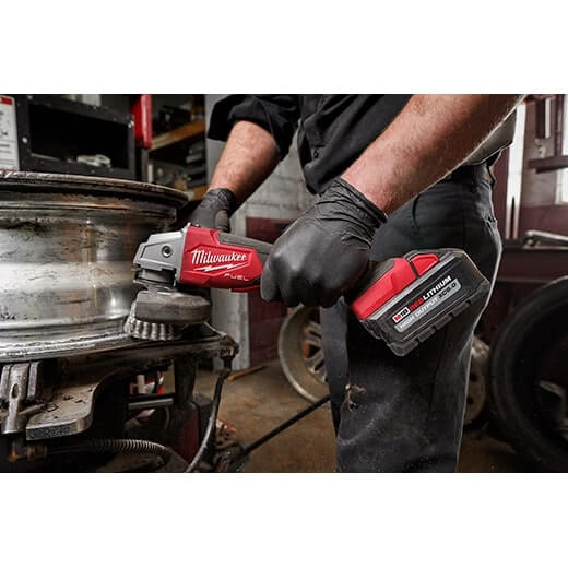 Milwaukee 2888 - 20 M18 FUEL™ 4 - 1/2" / 5" Variable Speed Braking Grinder, Paddle Switch No - Lock (Tool Only) - Lined Out Milwaukee 2888 - 20 M18 FUEL™ 4 - 1/2" / 5" Variable Speed Braking Grinder, Paddle Switch No - Lock (Tool Only)Grinders