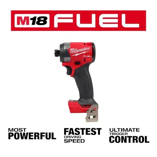 Milwaukee 2953 - 20 M18 FUEL™ 1/4" Hex Impact Driver (Tool Only) - Lined Out Milwaukee 2953 - 20 M18 FUEL™ 1/4" Hex Impact Driver (Tool Only)Impact Wrenches & Drivers
