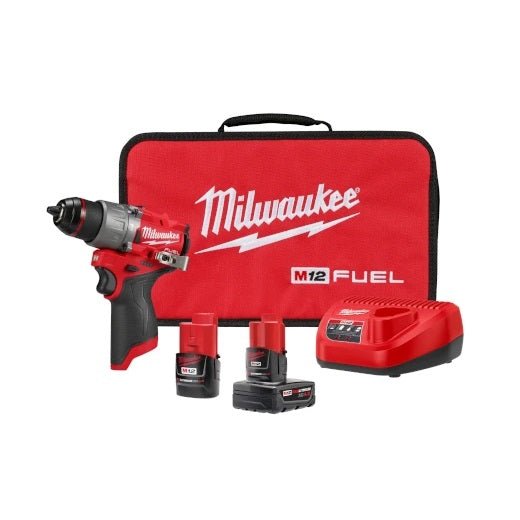 Milwaukee 3404 - 22 M12 FUEL™ 1/2" Hammer Drill/Driver Kit - Lined Out Milwaukee 3404 - 22 M12 FUEL™ 1/2" Hammer Drill/Driver KitHandheld Power Drills