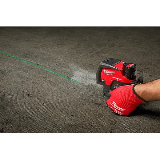 Milwaukee 3622 - 21 M12 Green Cross Line & Plumb Points Laser Kit - Lined Out Milwaukee 3622 - 21 M12 Green Cross Line & Plumb Points Laser KitLaser Levels