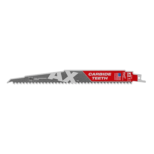 Milwaukee 48 - 00 - 5226 SAWZALL The AX 5 TPI 9" Carbide Blades - 1PK - Lined Out Milwaukee 48 - 00 - 5226 SAWZALL The AX 5 TPI 9" Carbide Blades - 1PKSaw Blades