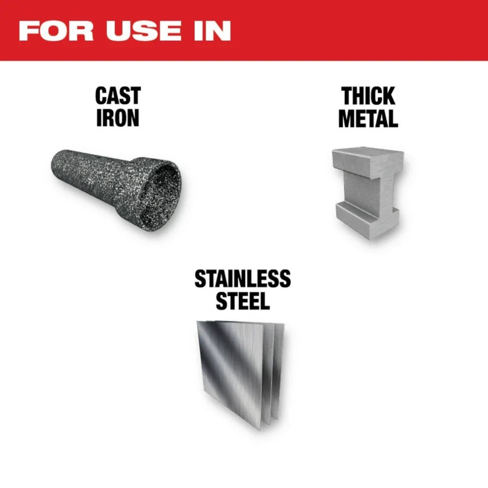 Milwaukee 48 - 00 - 5562 9" 7TPI The TORCH for CAST IRON with NITRUS CARBIDE 5PK - Lined Out Milwaukee 48 - 00 - 5562 9" 7TPI The TORCH for CAST IRON with NITRUS CARBIDE 5PKSaw Blades