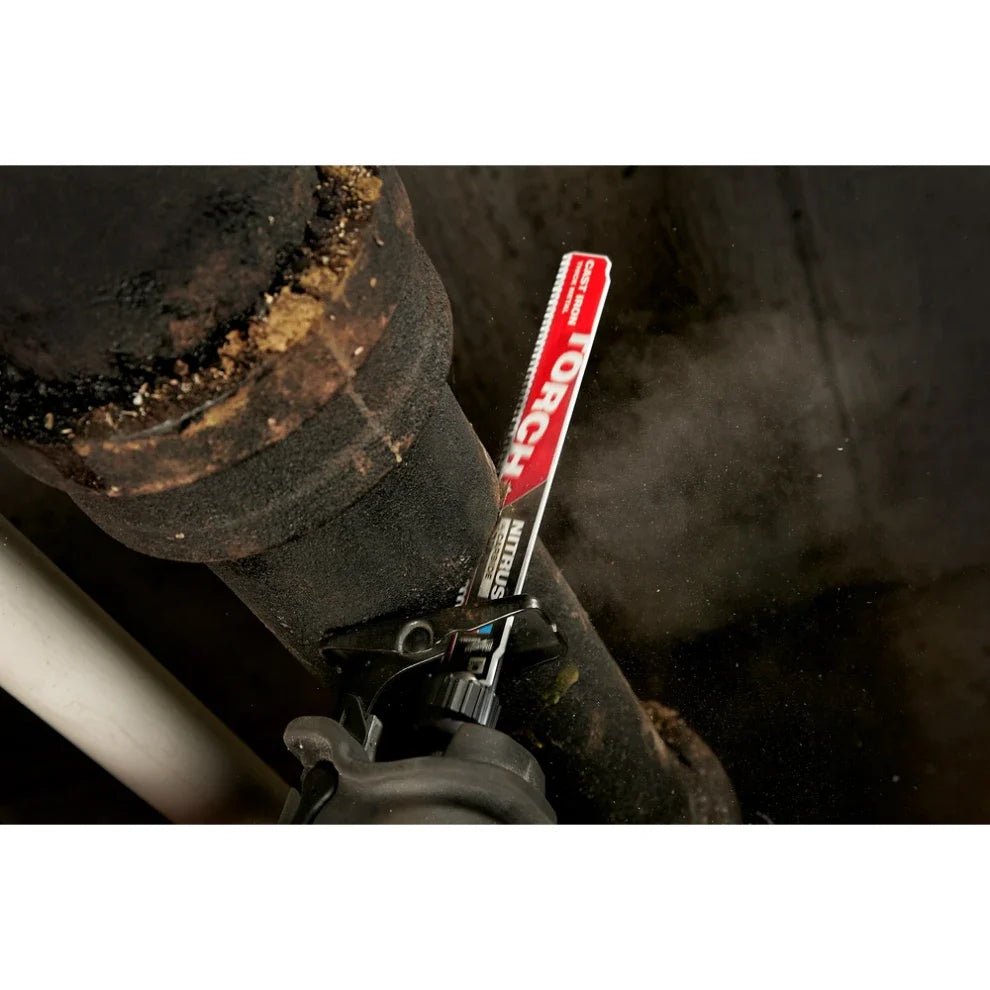 Milwaukee 48 - 00 - 5562 9" 7TPI The TORCH for CAST IRON with NITRUS CARBIDE 5PK - Lined Out Milwaukee 48 - 00 - 5562 9" 7TPI The TORCH for CAST IRON with NITRUS CARBIDE 5PKSaw Blades