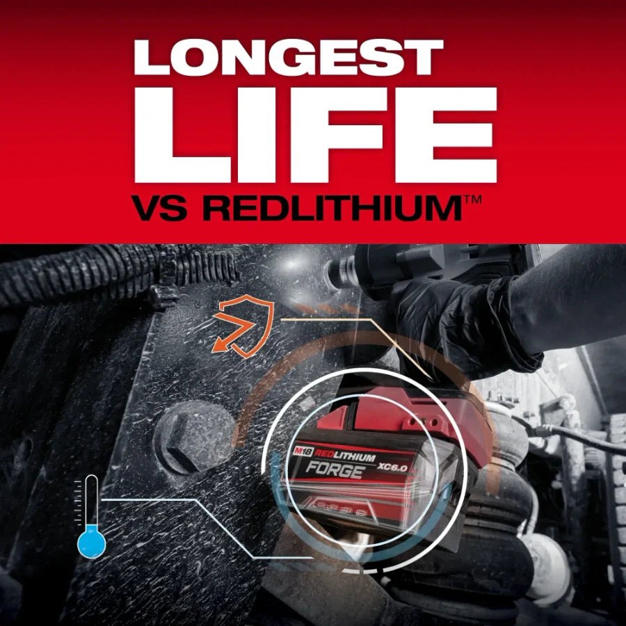 Milwaukee 48 - 11 - 1861 M18™ REDLITHIUM™ FORGE™ XC6.0 Battery Pack - Lined Out Milwaukee 48 - 11 - 1861 M18™ REDLITHIUM™ FORGE™ XC6.0 Battery PackPower Tool Batteries