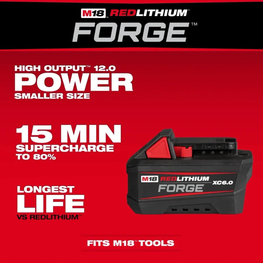 Milwaukee 48 - 11 - 1861 M18™ REDLITHIUM™ FORGE™ XC6.0 Battery Pack - Lined Out Milwaukee 48 - 11 - 1861 M18™ REDLITHIUM™ FORGE™ XC6.0 Battery PackPower Tool Batteries