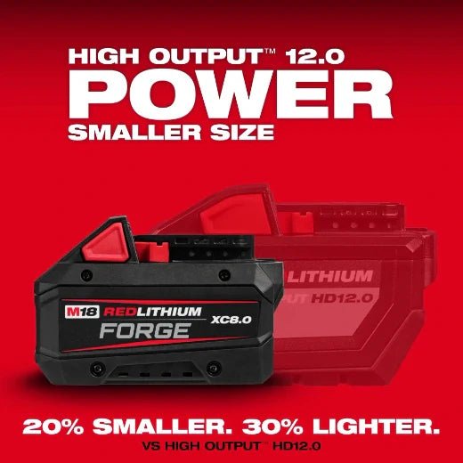 Milwaukee 48 - 11 - 1881 M18™ REDLITHIUM™ FORGE™ XC8.0 Battery Pack - Lined Out Milwaukee 48 - 11 - 1881 M18™ REDLITHIUM™ FORGE™ XC8.0 Battery PackPower Tool Batteries