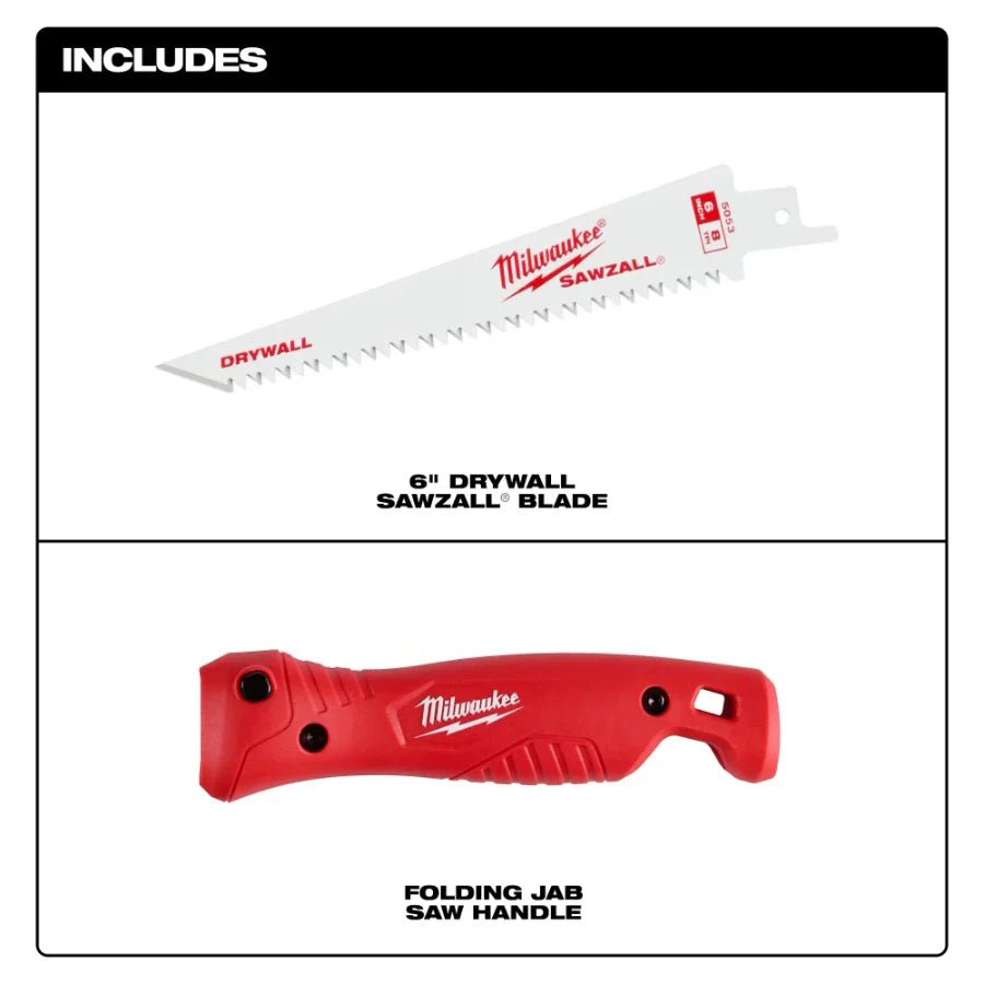Milwaukee 48 - 22 - 0307 Folding Jab Saw - Lined Out Milwaukee 48 - 22 - 0307 Folding Jab SawSaws