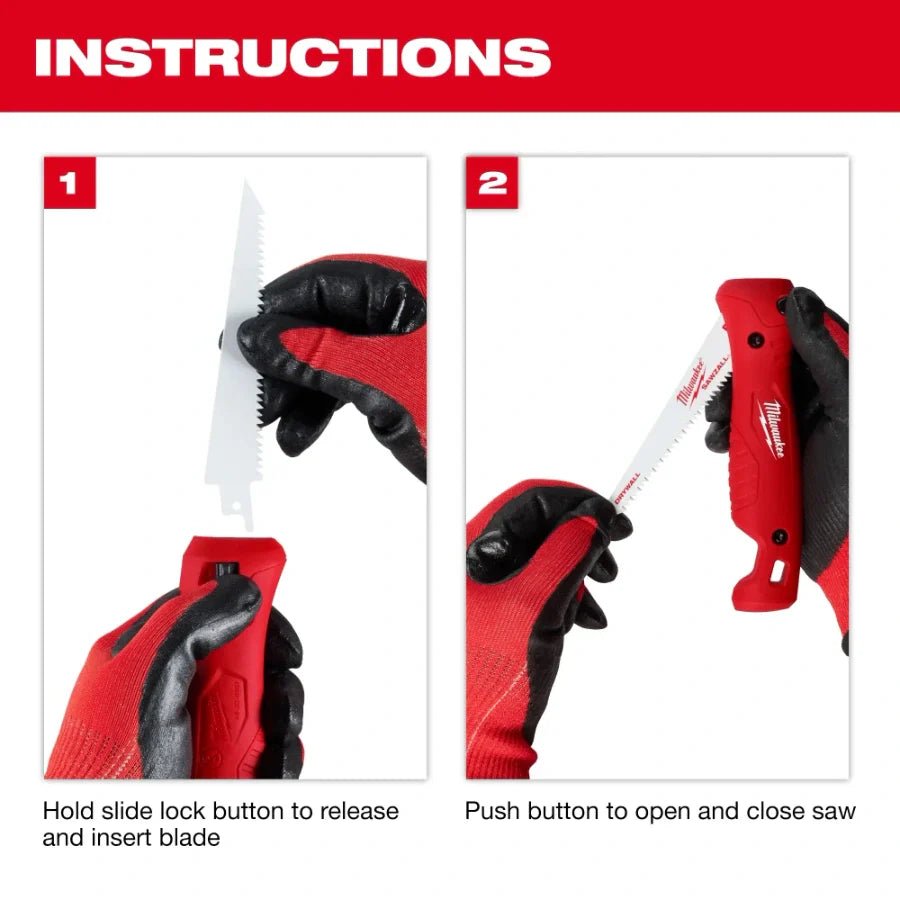 Milwaukee 48 - 22 - 0307 Folding Jab Saw - Lined Out Milwaukee 48 - 22 - 0307 Folding Jab SawSaws