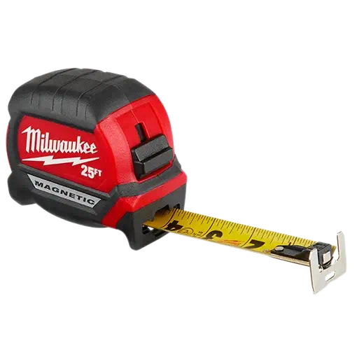Milwaukee 48 - 22 - 0325G 25ft Compact Wide Blade Magnetic Tape Measure 2 - Pack - Lined Out Milwaukee 48 - 22 - 0325G 25ft Compact Wide Blade Magnetic Tape Measure 2 - PackTape Measures