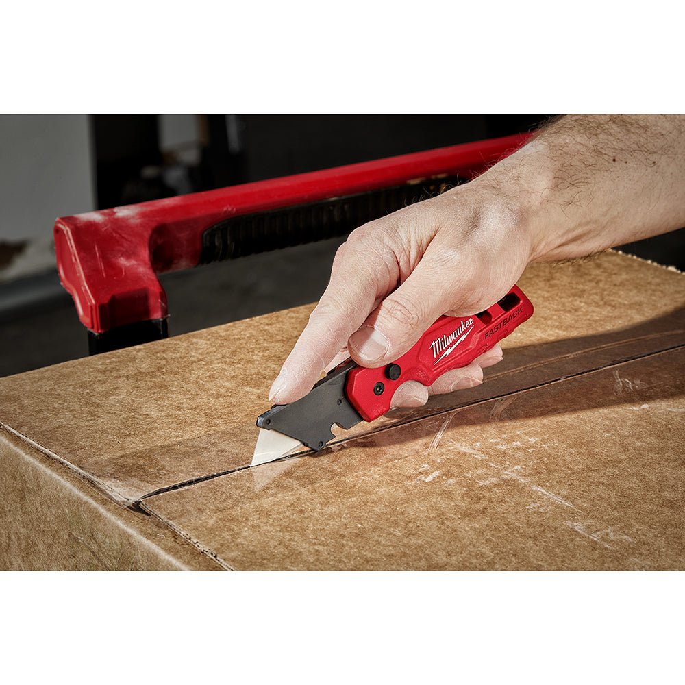 Milwaukee 48 - 22 - 1501 FASTBACK™ Folding Utility Knife - Lined Out Milwaukee 48 - 22 - 1501 FASTBACK™ Folding Utility KnifeUtility Knives