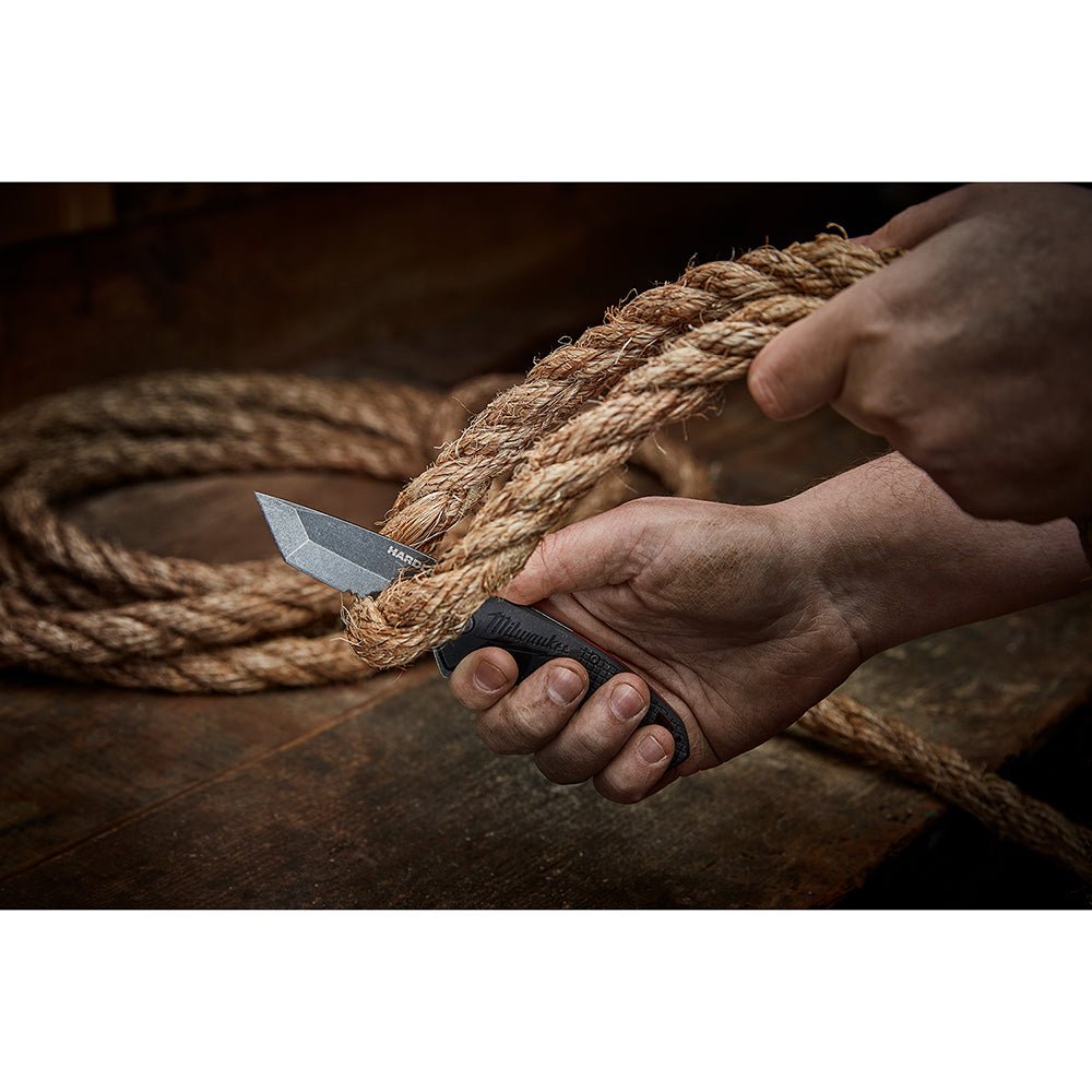 Milwaukee 48 - 22 - 1998 3 in. HARDLINE™ Serrated Tanto Blade Pocket Knife - Lined Out Milwaukee 48 - 22 - 1998 3 in. HARDLINE™ Serrated Tanto Blade Pocket KnifeUtility Knives