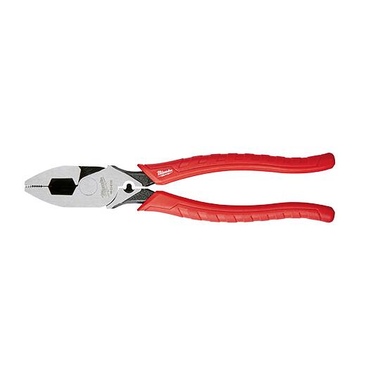 Milwaukee 48 - 22 - 6100 9 Inch Comfort Grip High Leverage Lineman's Pliers with Crimper - Lined Out Milwaukee 48 - 22 - 6100 9 Inch Comfort Grip High Leverage Lineman's Pliers with CrimperPliers