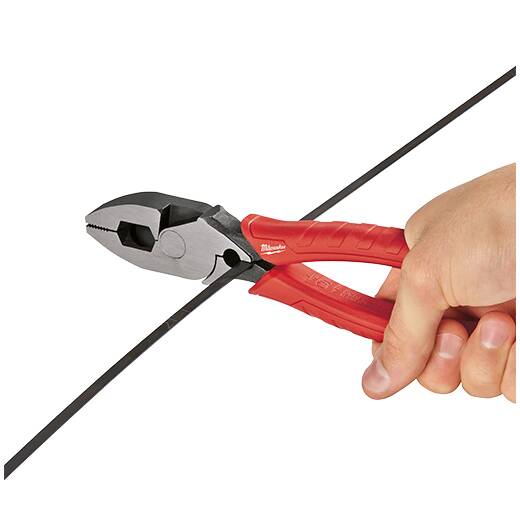 Milwaukee 48 - 22 - 6100 9 Inch Comfort Grip High Leverage Lineman's Pliers with Crimper - Lined Out Milwaukee 48 - 22 - 6100 9 Inch Comfort Grip High Leverage Lineman's Pliers with CrimperPliers