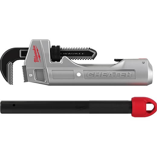 Milwaukee 48 - 22 - 7318 CHEATER Aluminum Adaptable Pipe Wrench - Lined Out Milwaukee 48 - 22 - 7318 CHEATER Aluminum Adaptable Pipe WrenchWrenches