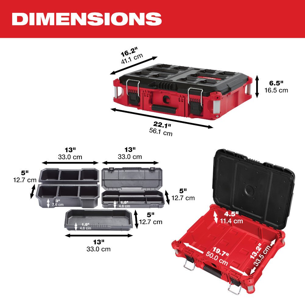 Milwaukee 48 - 22 - 8424 PACKOUT™ Tool Box - Lined Out Milwaukee 48 - 22 - 8424 PACKOUT™ Tool BoxTool Organizer Liners & Inserts