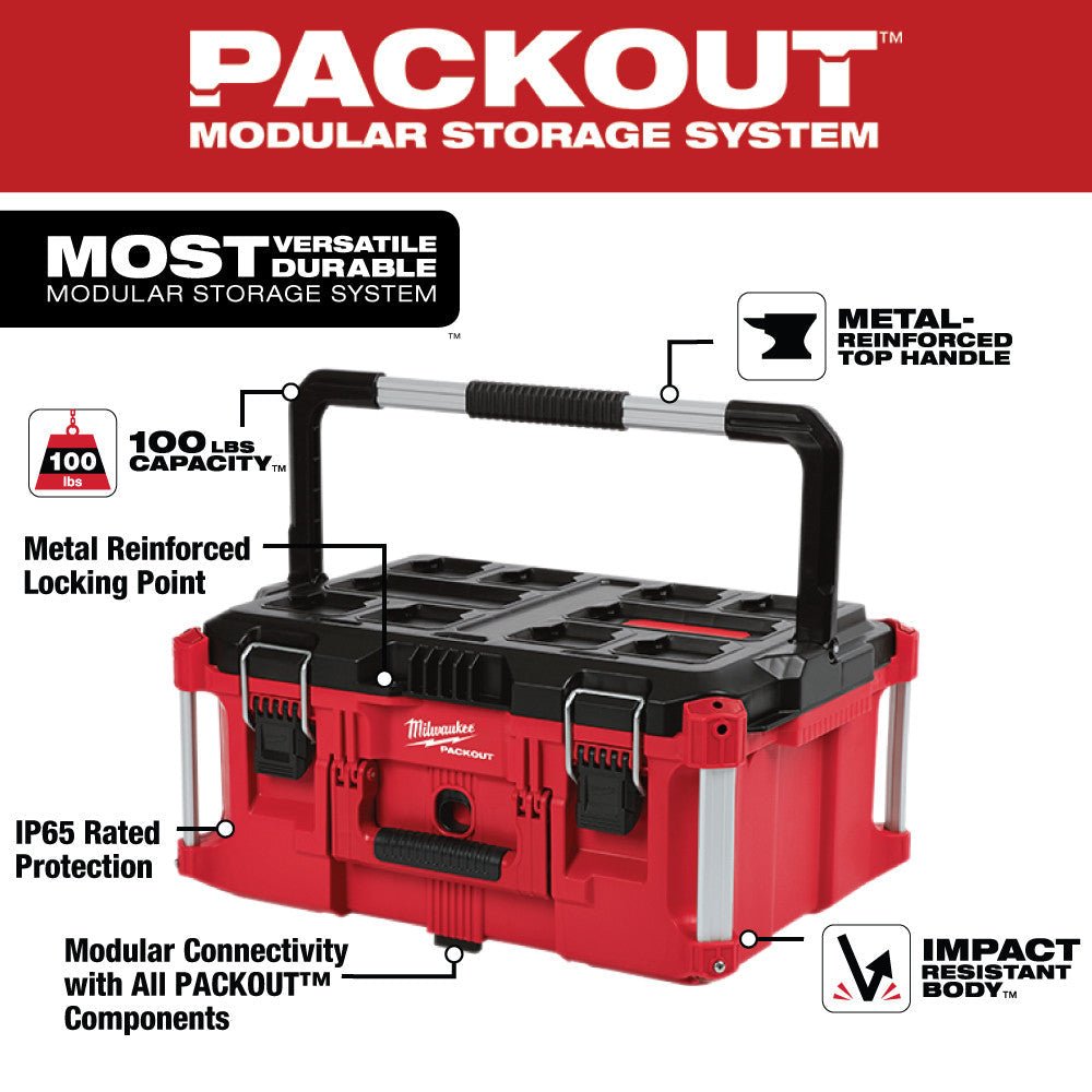 Milwaukee 48 - 22 - 8425 PACKOUT™ Large Tool Box - Lined Out Milwaukee 48 - 22 - 8425 PACKOUT™ Large Tool BoxTool Storage & Organization