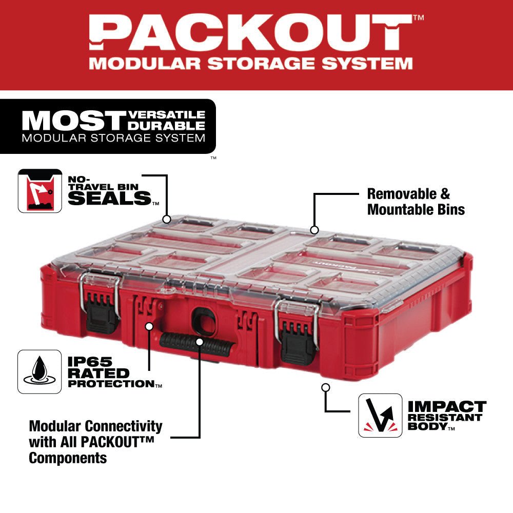 Milwaukee 48 - 22 - 8430 PACKOUT™ Organizer - Lined Out Milwaukee 48 - 22 - 8430 PACKOUT™ OrganizerTool Organizer Liners & Inserts