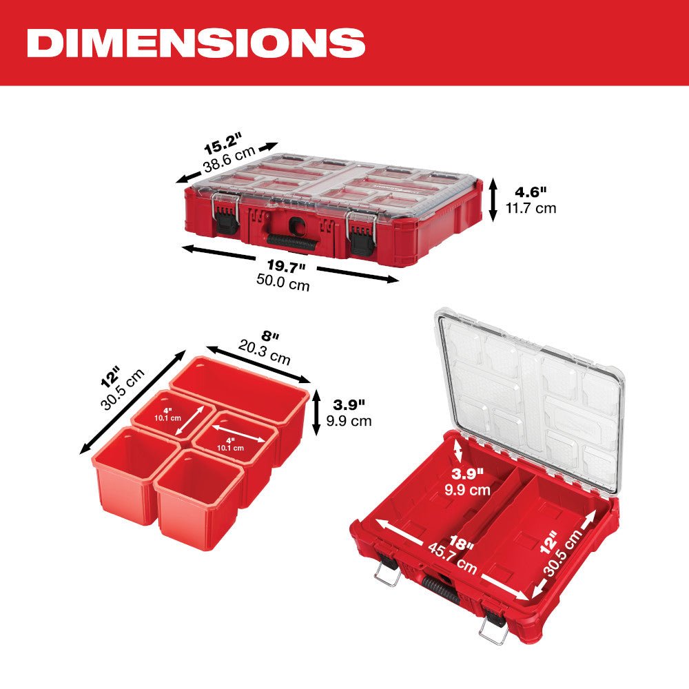 Milwaukee 48 - 22 - 8430 PACKOUT™ Organizer - Lined Out Milwaukee 48 - 22 - 8430 PACKOUT™ OrganizerTool Organizer Liners & Inserts