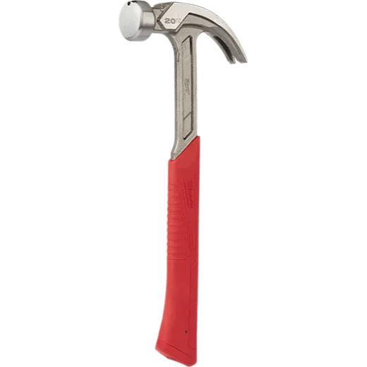 Milwaukee 48 - 22 - 9080 20oz Curved Claw Smooth Face Hammer - Lined Out Milwaukee 48 - 22 - 9080 20oz Curved Claw Smooth Face HammerHammers