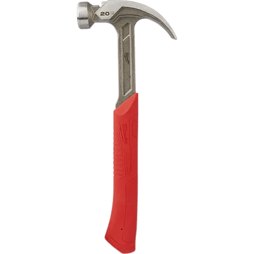 Milwaukee 48 - 22 - 9080 20oz Curved Claw Smooth Face Hammer - Lined Out Milwaukee 48 - 22 - 9080 20oz Curved Claw Smooth Face HammerHammers
