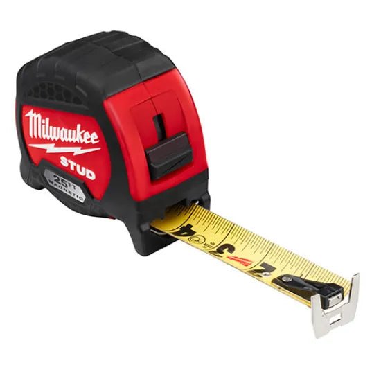 Milwaukee 48 - 22 - 9725M 25ft STUD™ Magnetic Tape Measure - Lined Out Milwaukee 48 - 22 - 9725M 25ft STUD™ Magnetic Tape MeasureTape Measures