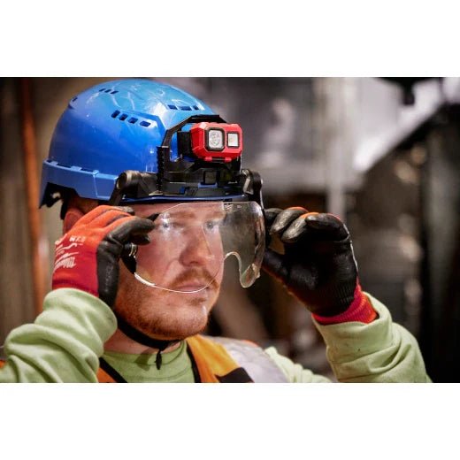 Milwaukee 48 - 73 - 1411 BOLT™ Eye Visor - Clear Dual Coat Lens (Compatible with Milwaukee® Safety Helmets) - Lined Out Milwaukee 48 - 73 - 1411 BOLT™ Eye Visor - Clear Dual Coat Lens (Compatible with Milwaukee® Safety Helmets)Eyeglasses