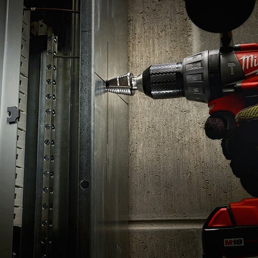 Milwaukee 48 - 89 - 9208 8 Step Drill Bit, 1/2" - 1" by 1/16" - Lined Out Milwaukee 48 - 89 - 9208 8 Step Drill Bit, 1/2" - 1" by 1/16"Drill & Screwdriver Accessories