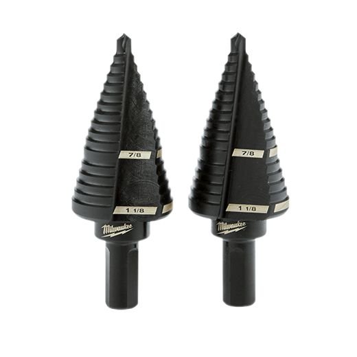 Milwaukee 48 - 89 - 9239 Step Drill Bit Set 9 7/8" & 1 - 1/8" - 2PC - Lined Out Milwaukee 48 - 89 - 9239 Step Drill Bit Set 9 7/8" & 1 - 1/8" - 2PCDrill & Screwdriver Accessories