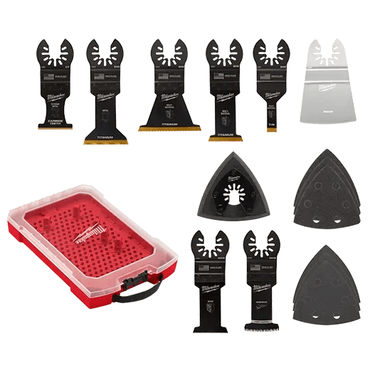 Milwaukee 49 - 10 - 9114 MILWAUKEE® Universal Fit OPEN - LOK™ 15PC Oscillating Multi - Tool Blade Kit w/ Modular Case - Lined Out Milwaukee 49 - 10 - 9114 MILWAUKEE® Universal Fit OPEN - LOK™ 15PC Oscillating Multi - Tool Blade Kit w/ Modular CaseSaw Blades