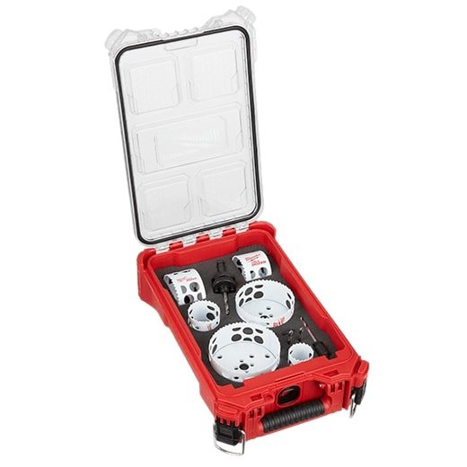 Milwaukee 49 - 22 - 5606 HOLE DOZER™ Bi - Metal Hole Saw Kit with PACKOUT™ Compact Organizer - 10PC - Lined Out Milwaukee 49 - 22 - 5606 HOLE DOZER™ Bi - Metal Hole Saw Kit with PACKOUT™ Compact Organizer - 10PCDrill & Screwdriver Accessories