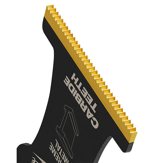 Milwaukee 49 - 25 - 1501 Milwaukee® OPEN - LOK™ 1 - 3/8" TITANIUM ENHANCED CARBIDE TEETH METAL BLADE 1PK - Lined Out Milwaukee 49 - 25 - 1501 Milwaukee® OPEN - LOK™ 1 - 3/8" TITANIUM ENHANCED CARBIDE TEETH METAL BLADE 1PKTool Blades